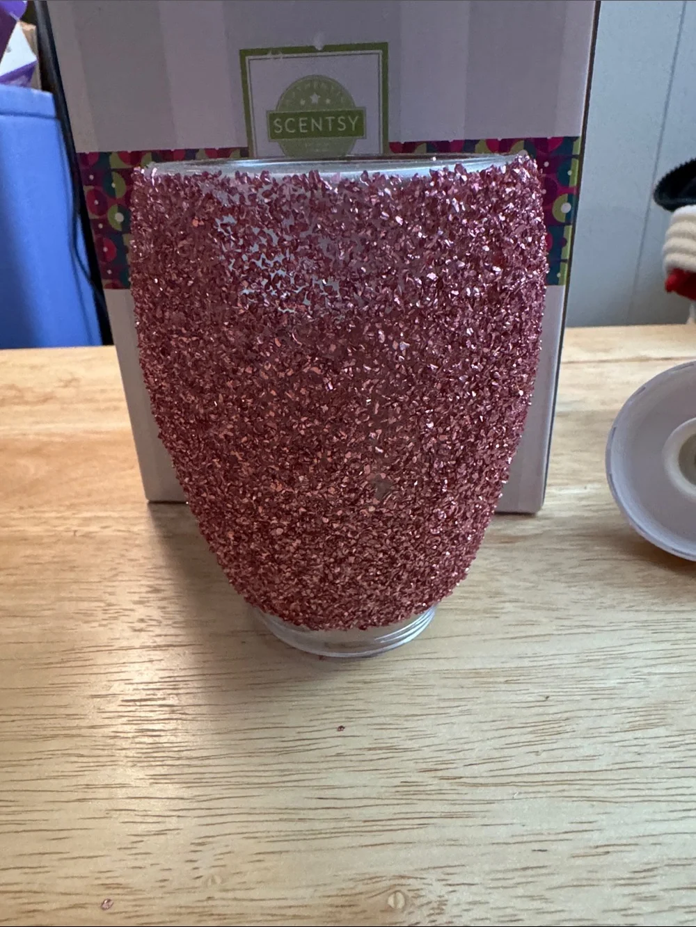 Scentsy Pink Glitter Wax Warmer